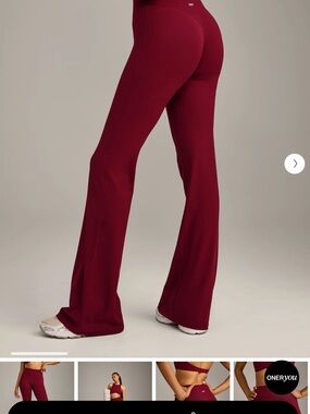 Oner Active Leggings — Ruby Red . SIZE MED-REG
